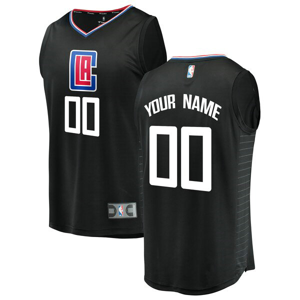 Maillot Los Angeles Clippers enfant Custom 0 Statement Edition Noir